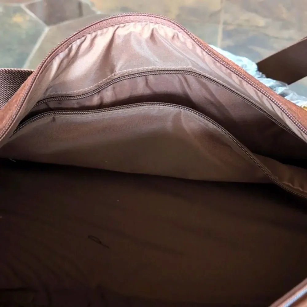 Marlboro Guts- Grit Gear RARE Leather Brown Suede Large Duffel/Travel Bag